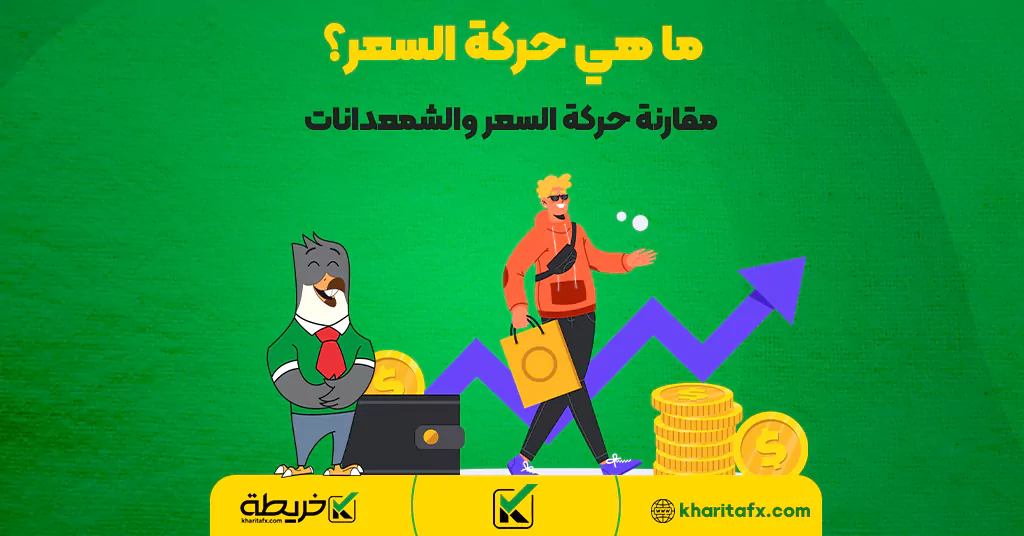 ما هي حركة السعر؟ مقارنة حركة السعر والشمعدانات - المخطط السعری