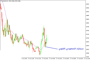 السبايك الصاعد القوي في التداول في انعكاس الاتجاه الرئيسي عند القاع
