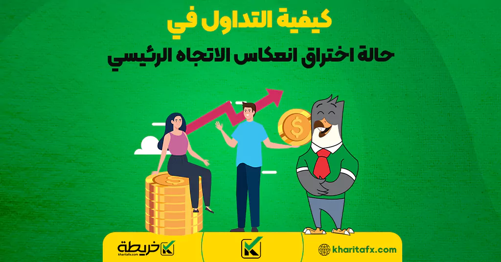 كيفية التداول في حالة اختراق انعكاس الاتجاه الرئيسي - التداول بدایة الیوم