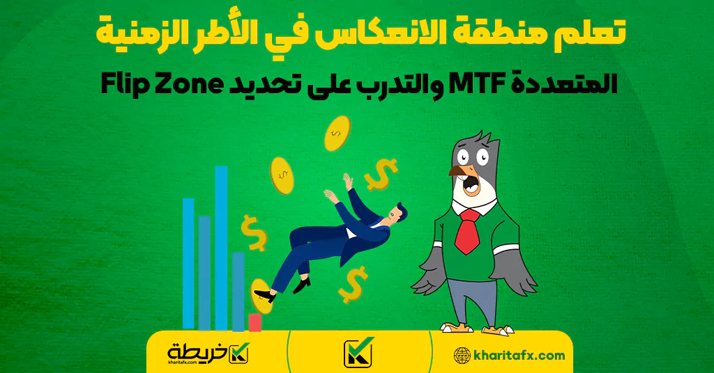 تعلم منطقة الانعكاس في الأطر الزمنية المتعددة MTF والتدرب على تحديد Flip Zone