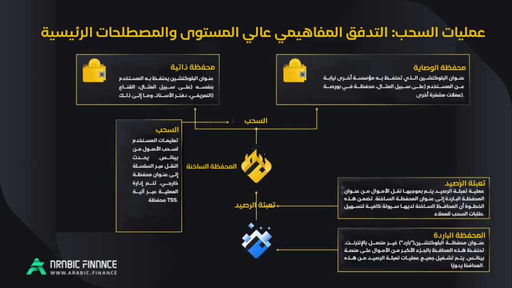 كيف تدير بينانس تدفق عمليات السحب