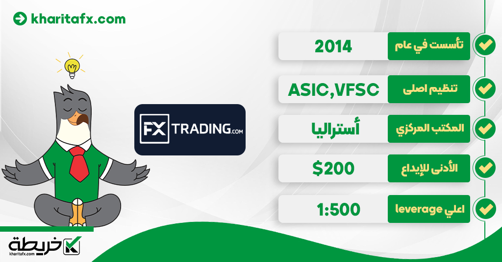 تقییم شركة FXTRADING.com لعام 2024 [مزايا + خصائص] فوكس تريدينك - تقییم شركة FXTRADING.com